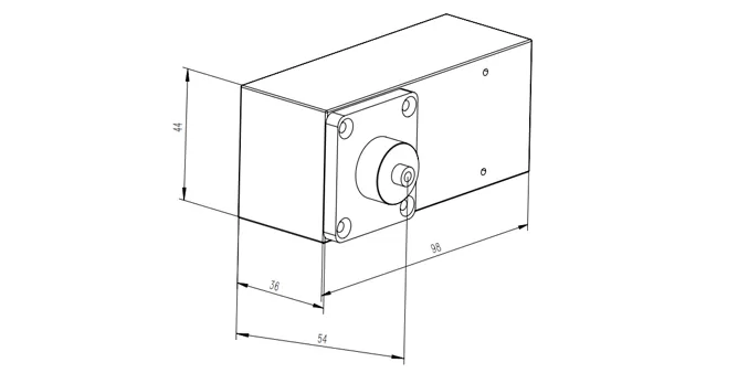 Dimensions of ﻿﻿﻿SIM-6205 Series Flash Xenon Light Source